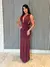Vestido Longo Marsala Tecido Fluity - comprar online