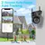 4k 8mp hd wifi câmera ptz ao ar livre 4mp lente dupla tela ai rastreamento câm - comprar online