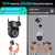4k 8mp hd wifi câmera ptz ao ar livre 4mp lente dupla tela ai rastreamento câm - loja online