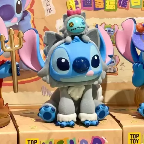 Disney stitch caixa cega kit de garagem bonito dos desenhos animados boneca brin