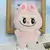 5 pçs/lote coelho brinquedo de pelúcia kawaii coelho branco brinquedo de pelú