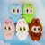 5 pçs/lote coelho brinquedo de pelúcia kawaii coelho branco brinquedo de pelú na internet