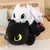 Imagem do 30cm 40cm brinquedos de dragão de pelúcia kawaii branco preto dinossauros anim