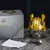 Novo presente! Portátil Bumblebee LED Bluetooth Speaker 360 Subwoofer estéreo - comprar online