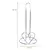 Soporte para toallas de cocina. Soporte para servitoallas corazón de acero inox - tienda en línea