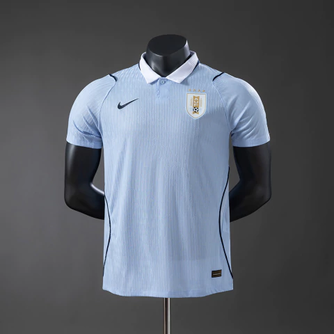 Camisa Uruguai I 2026/27 Nike - Versão Jogador Azul - Copa Do Mundo