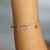 Pulseira Palito com Diamante Vazado Folheado a Ouro - comprar online