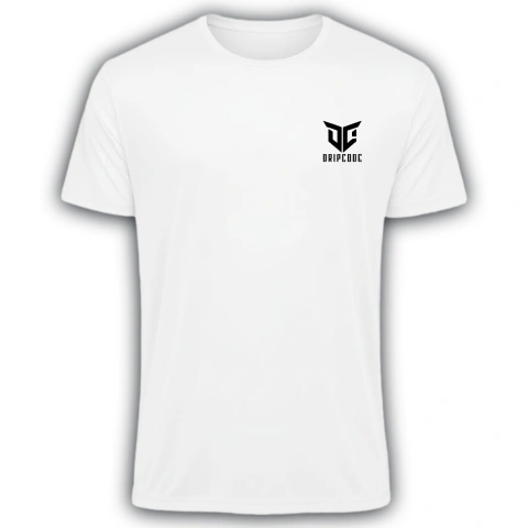 Camiseta Poliamida Logo Drip Code Branca