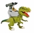Dinossauro Rex Attack Lança Míssil Com Luz e Som Verde Adijomar - comprar online