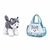 Pelúcia Cutie Handbag Husky Azul c/ Bolsinha Multikids - comprar online