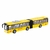 Carro Fricção Big Ônibus Minhocão Sanfonado Luz e Som Amarelo DM Toys