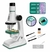 Microscópio Infantil Polilab Com 3 Lentes Zoom 1200x Polibrinq - loja online