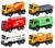 Kit Carrinho Caminhões Fricção de Ferro Super Truck 6 Unidades Polibrinq