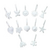 Gancho Para Cortina Blancos ( x12 ) - comprar online