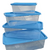 Hermetico Rectangulares x4 POO(3,5L - 2,5L - 1,5L - 0,750L) - comprar online