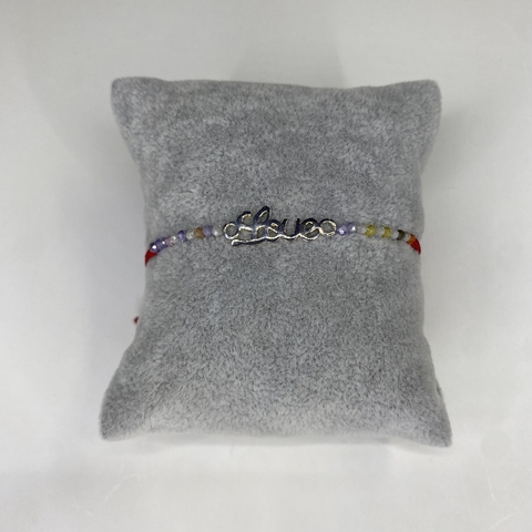 Pulsera Roja Love Cristales de colores