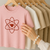 Playera rosa con átomo de corazón - Rose.Closeth