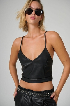 TOP CROCO NEGRO