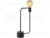 Luminária de mesa Aramis com entrada USB 40X21cm aço preto fosco. - RT Iluminação