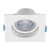 Plafon de embutir LED easy recuado quadrado 30º 3000K 7W bivolt 11,7X11,7X6,5cm ABS branco. - comprar online