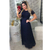 Vestido de renda longo todo forrado com manga curta, zip na parte de traz festa eventos moda evangélica crista - comprar online