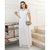 Vestido de renda longo todo forrado com manga curta, zip na parte de traz festa eventos moda evangélica crista - loja online