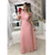 Vestido de renda longo todo forrado com manga curta, zip na parte de traz festa eventos moda evangélica crista - comprar online