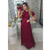 Vestido de renda longo todo forrado com manga curta, zip na parte de traz festa eventos moda evangélica crista - JM Moda Luxo