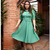 Vestido mídi saia Plissada crepe de malha com elasticidade gola polo com botões funcionais, manga curta cinto - JM Moda Luxo