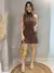 Vestido curto frente única drapeado - loja online