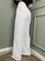 Calça pantalona rúbia elástico bolsos faca vincos cordão fake off white na internet