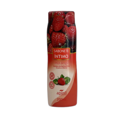 SABONETE INTIMO APINIL COSMETICOS MORANGO 200ML