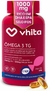 Ômega 3 1000mg Rico em EPA DHA com Selo IFOS e Vitamina E - 60 cápsulas Vhita