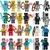25-100 peças minecraft jogo figura de ação 2-4cm pvc não repetindo mini figu na internet