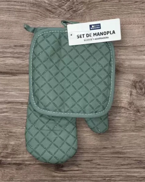 Set Manopla Y Agarradera Con Silicona