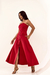 VESTIDO ALFAIATARIA COTTON SATIN VERMELHO - Helenas Boutique