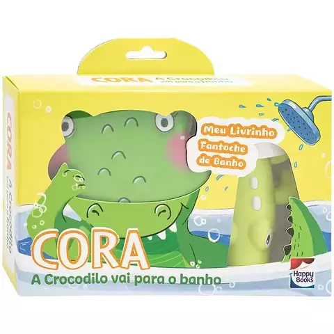 MEU LIVRINHO FANTOCHE DE BANHO: CORA, A CROCODILO - comprar online