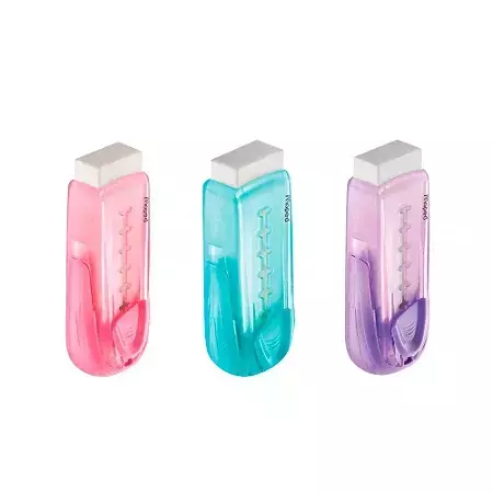BORRACHA ESTILETE PASTEL CORES SORTIDAS