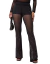 Calça Feminina Tule Com short Detalhers Strass Flare Lançamento