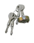 CILINDRO STAM 1001/1003 ( 2 CILINDROS COM 4 CHAVES ) - comprar online
