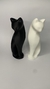 Casal de Gatos Decorativos | Preto e Branco | Impressão 3D - loja online