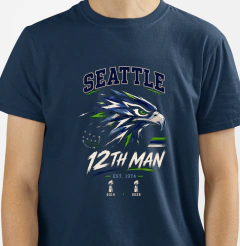 Camiseta Seattle - 12Th Man na internet