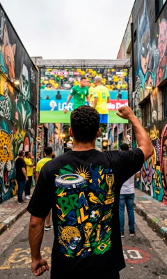 Camiseta Copa do Mundo - Brasil Streetwear - comprar online