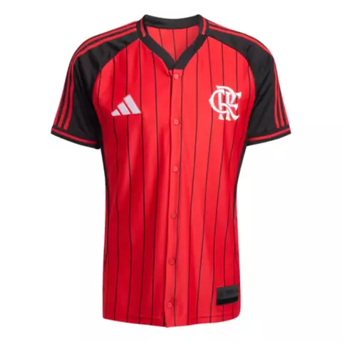 Camiseta Flamengo Baseball US Mundial 25/26 Masculina Vermelha - comprar online