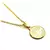 Colar Elos Cadeado Pingente Árvore da Vida Liso 15mm Banhado à Ouro - comprar online