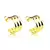 Brinco de Argola Tripla 16x7mm Abaloada Banhado à Ouro - comprar online
