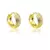 Argolinha 8mm Texturizado Banhada à Ouro - comprar online