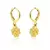 Argolinha Pingente de Trevo Chapa 10mm Banhado à Ouro - comprar online