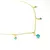 Colar Choker em Cristais Azul Banhado à Ouro - comprar online