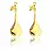 Brinco Longo Gota 42x13mm Banhado à Ouro - comprar online